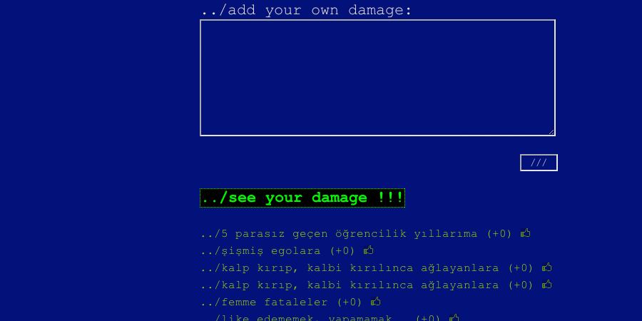 from the installation - website damaged